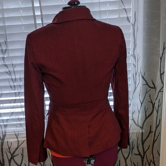 New York and Company Blazer red Tweed size 4 - Picture 4 of 5